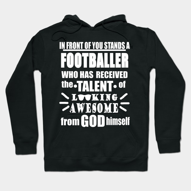 Football Player Gift Fitness Model Gym Hoodie by FindYourFavouriteDesign